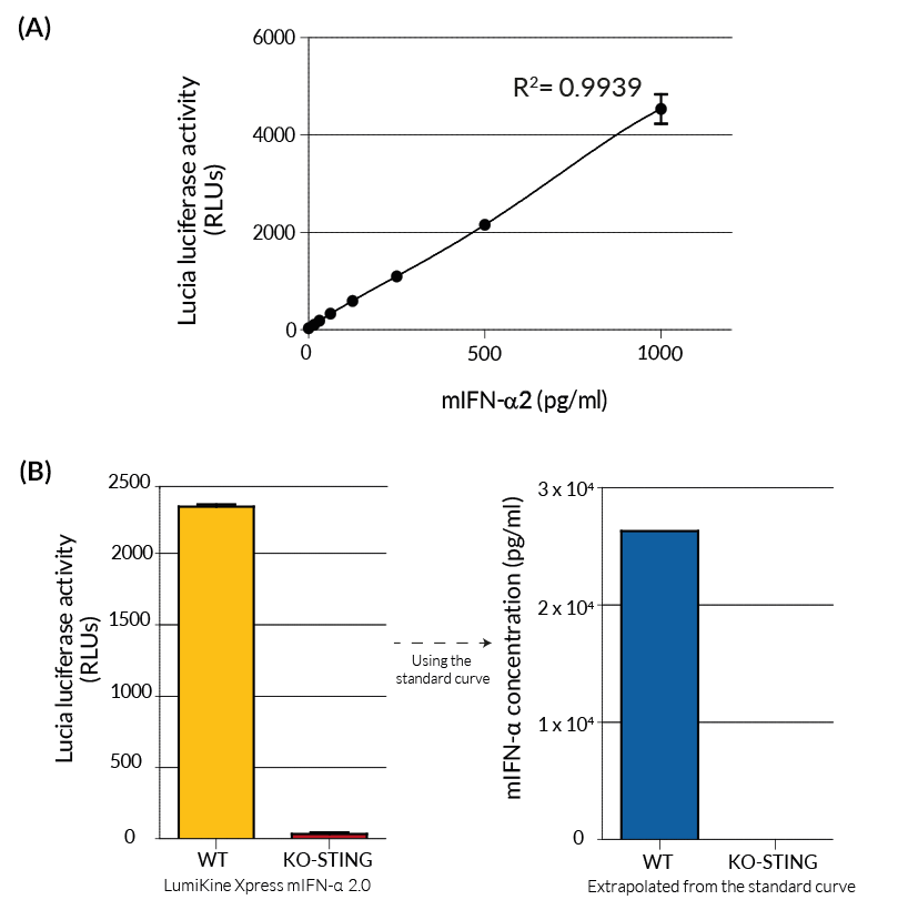 Determining unknown concentrations using LumiKine™ Xpress mIFN-α 2.0