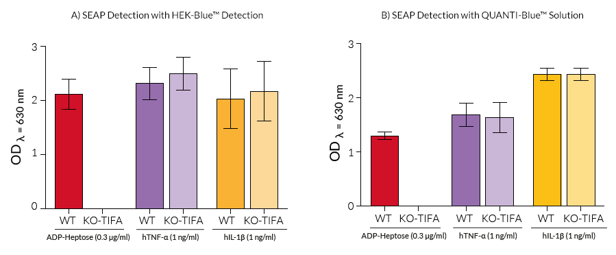 Functional validation of KO-TIFA cells