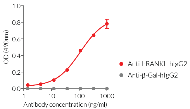 Validation of Anti-hRANKL-hIgG2 mAb by ELISA