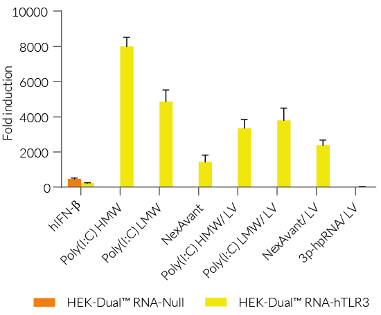 Functional validation of HEK-Dual™ RNA-derived cells (IRF responses)