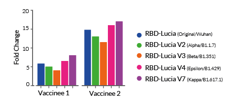 LIPS assays with Spike variants