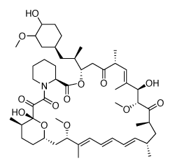 Chemical structure of Rapamycin