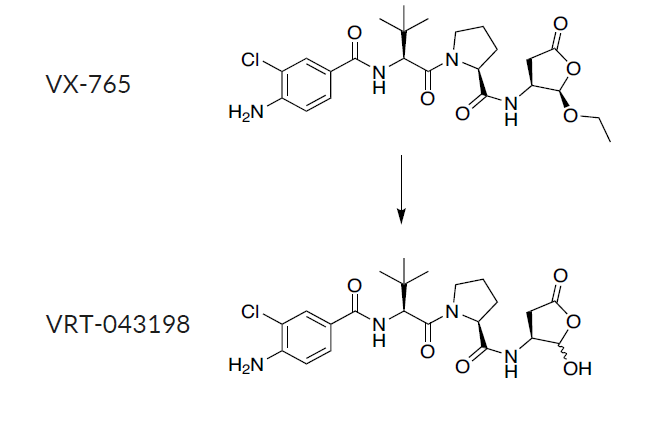 Chemical structure of VX-765