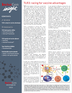 TLR3: racing for vaccine advantages